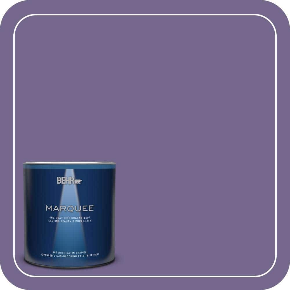 1 qt. #MQ5-41 Violet Vixen One-Coat Hide Satin Enamel Interior Paint & Primer price history on PriceWatchPro