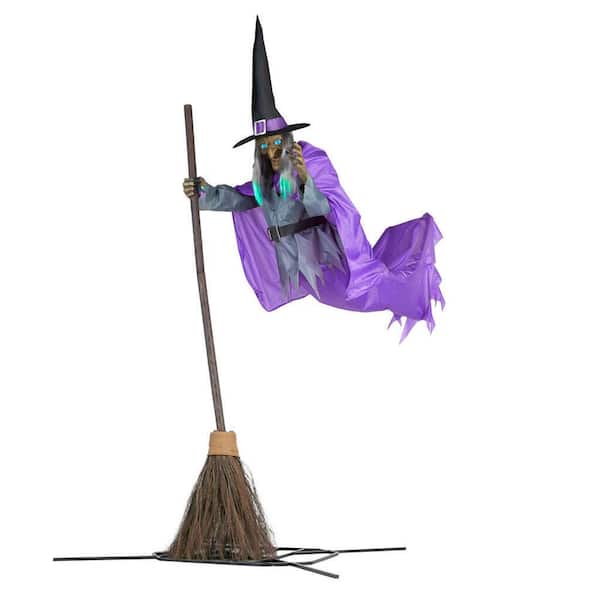 Home Accents Holiday 12 ft. Animated Hovering Witch 22SV23269 ...
