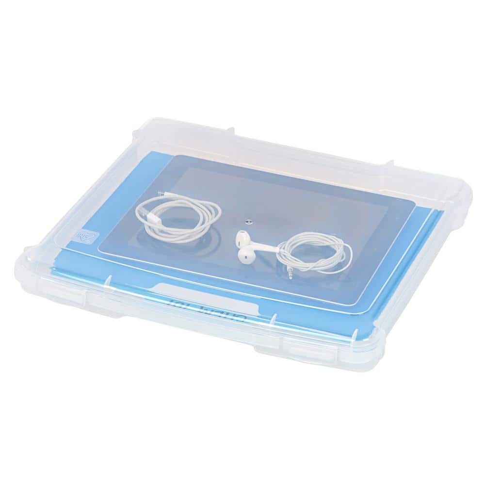 Clear Slim Stackable Lidded Project Case