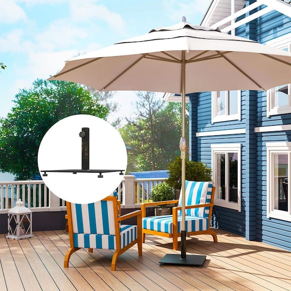 base pole for patio umbrella Base, Heavy Duty Deck Umbrella Mount, Outdoor Umbrella Flag Holder Stand 1