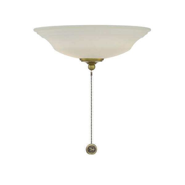 Savoy House 2-Light Fan Light Kit in Estate Brass