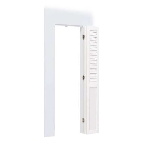 TENONER 30 in. W. x 80 in. Solid Core, MDF Wood, White, PVC