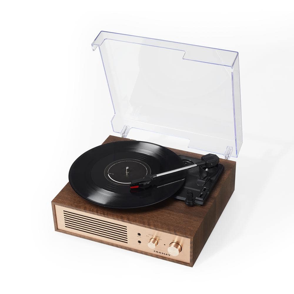 Crosley Miles Record Player in Walnut