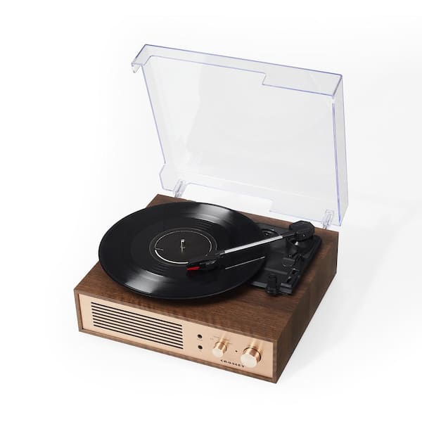 Crosley Miles Record Player in Walnut