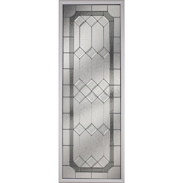 ODL Majestic with Nickel Caming 22 in. x 64 in. x 1 in. with White Frame Replacement Glass