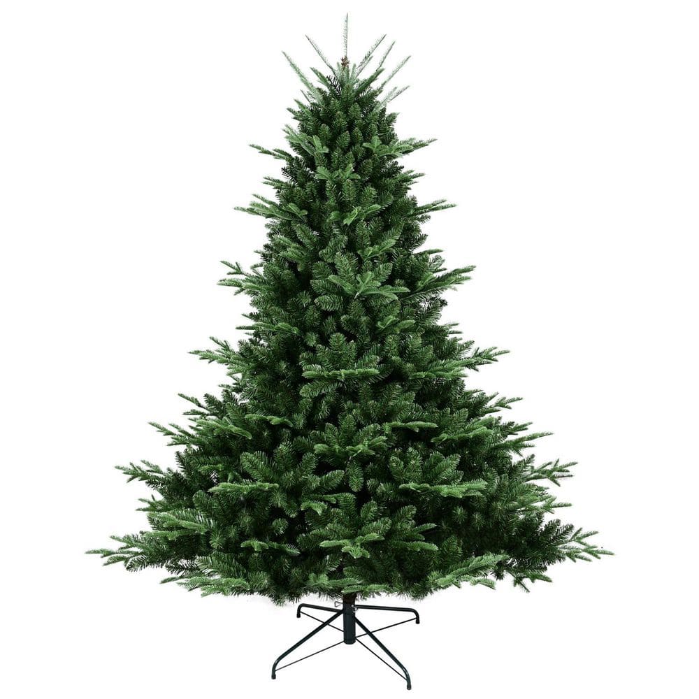 7 ft. Christmas Tree with 2257 Tips, PE/PVC Mixed Needles, Wide Base, Hinged Structure for Easy Setup, Metal Stand price history on PriceWatchPro
