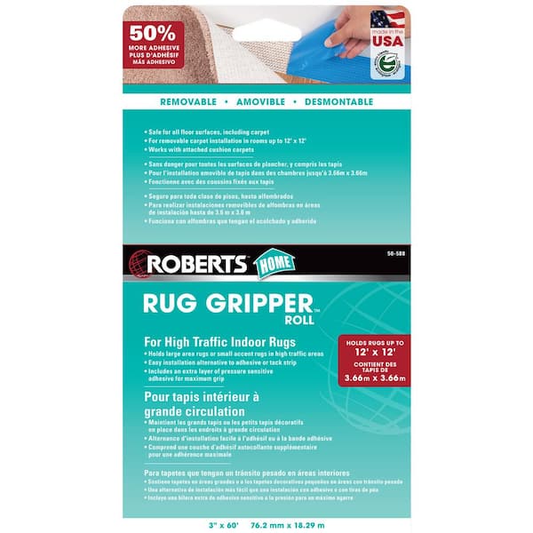 Roberts Rug Gripper Indoor 3 In X 60, Does Rug Gripper Tape Work On Carpet