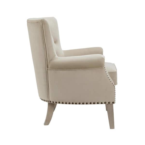 Dorel Tilda Beige Accent Chair FH7563 BG The Home Depot