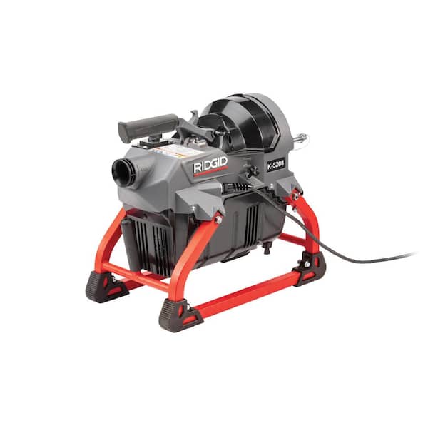 K-5208, 115-Volt 60Hz Drain Cleaning Sectional Machine with Guide Hose, (4) C-11 Cables, Cable Carrier, and Toolbox Kit