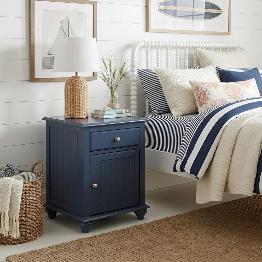 International Concepts Cottage Denim Blue 1-Drawer 20.5 in. W