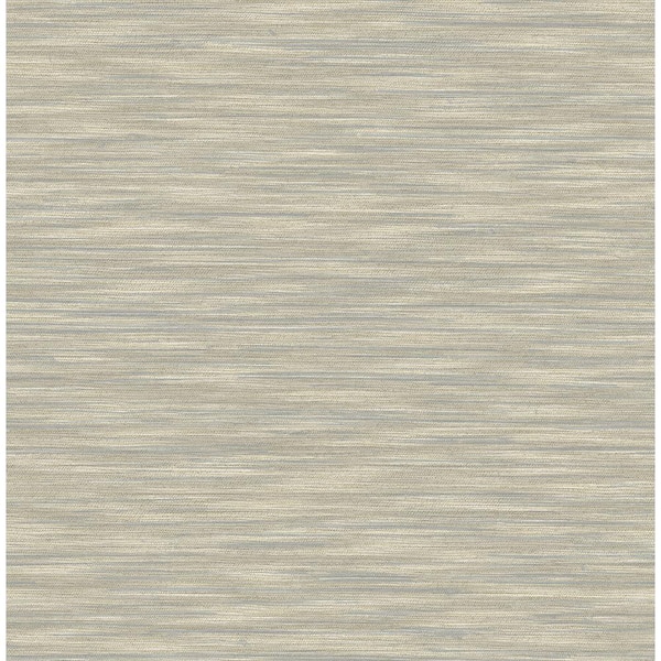 A-Street Prints Benson Taupe Variegated Stripe Wallpaper Sample