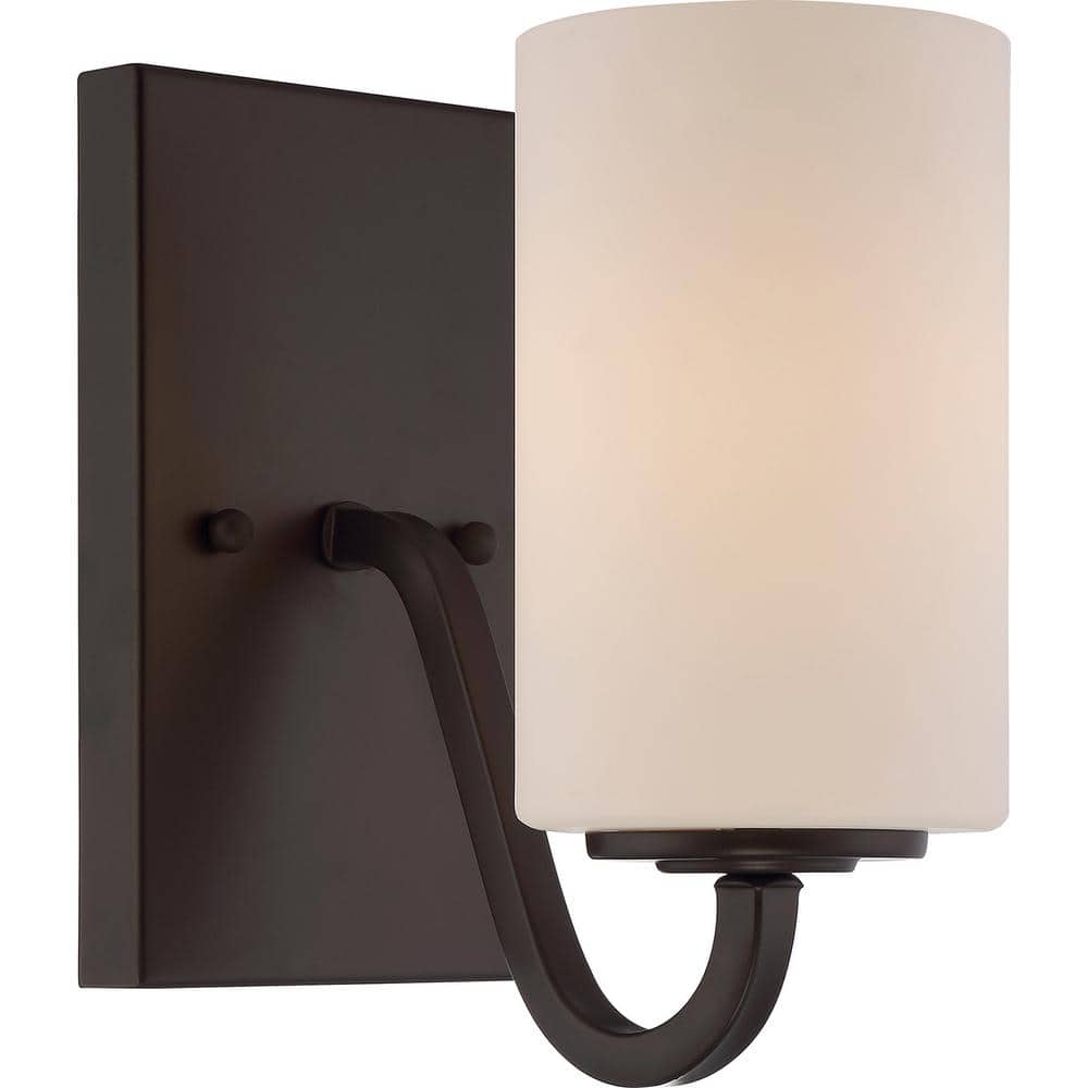 Willow Bronze 8.63" Traditional Cylinder Vanity Sconce
