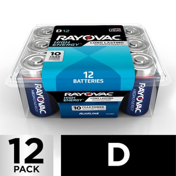 Rayovac D Alkaline Batteries (12-Pack)