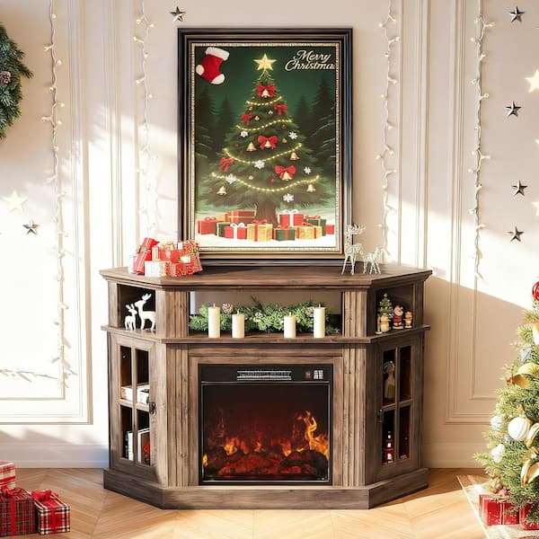 Bilcoast ビルコースト ウォルナット クーラースタンド Reviews for LACOO 47 in. Walnut Classic Corner TV Stand with