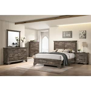 Ragena 5-Drawer Gray Chest of-Drawers (52.25 in. H x 35.38 in. W x 16.38 in. D)