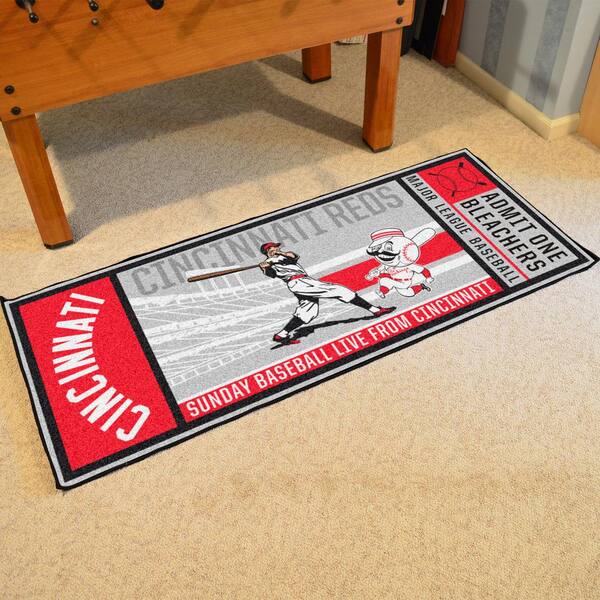 FANMATS Alabama Crimson Tide Black 2.5 ft. x 6 ft. Baseball Runner