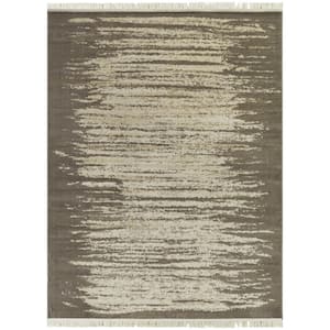 Howe Taupe 5 ft. x 7 ft. Abstract Area Rug