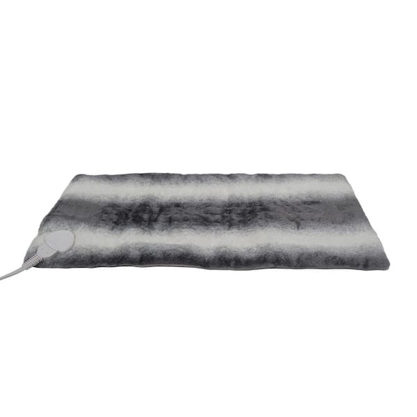 Gray Ombre Faux Fur Throw Blanket