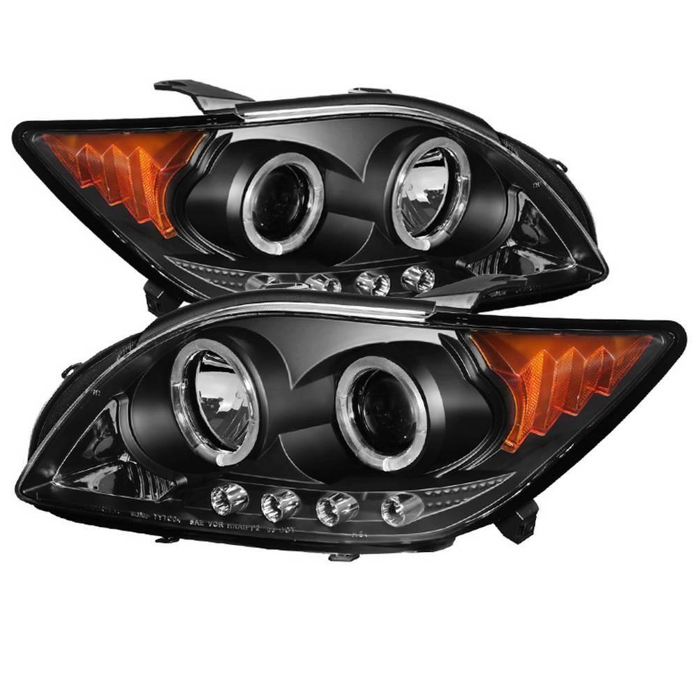 Spyder Auto Scion TC 08-10 Projector Headlights - LED Halo -Replaceable  LEDs - Black - High H1 (Included) - Low 9006 (Included) 5073303 - The Home 