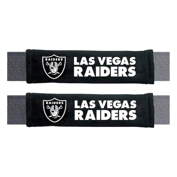 FANMATS Las Vegas Raiders Embroidered Seatbelt Pad - (2-Pieces)