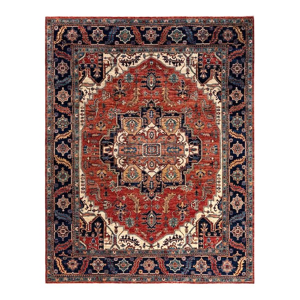 Serapi Red 8 ft. x 10 ft. Tribal Wool Indoor Area Rug
