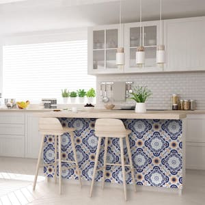 White, Blue, Orange SB41 5 in. x 5 in. Vinyl Peel and Stick Tile (24 Tiles, 4.17 sq. ft./Pack)