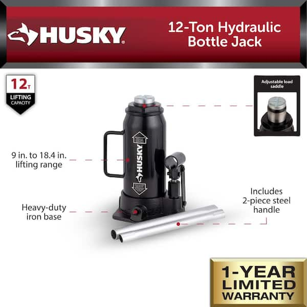 12-Ton Hydraulic Bottle Car Jack