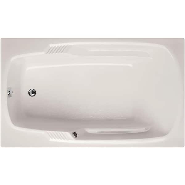 Hydro Systems Isabella 60 in. Acrylic Rectangular Reversible Drain Drop-in Air Bath Bathtub in White