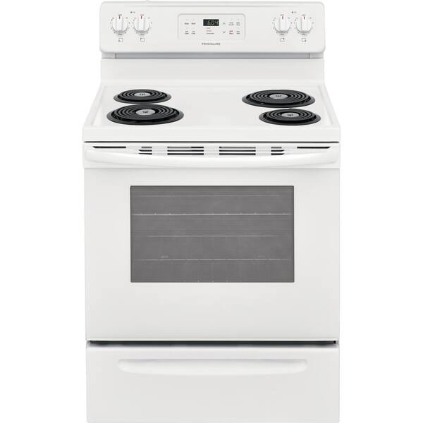 Frigidaire 30 in. 5.3 cu. ft. Single Oven Electric Range with Self-Cleaning Oven in White