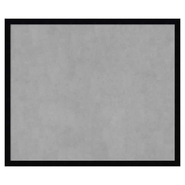 Amanti Art Svelte Noir Black 25 in. x 21 in Framed Magnetic Board
