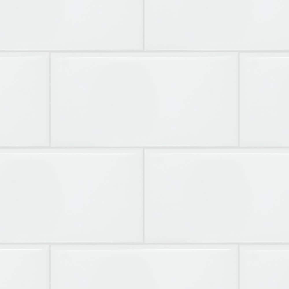 Restore Bright White 3 in. x 6 in. Glossy Ceramic Subway Wall Tile (12.5 sq