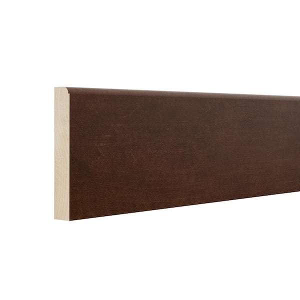 Hampton Bay Designer Series 4.5x96x0.625 in. Base Board Molding in Spice