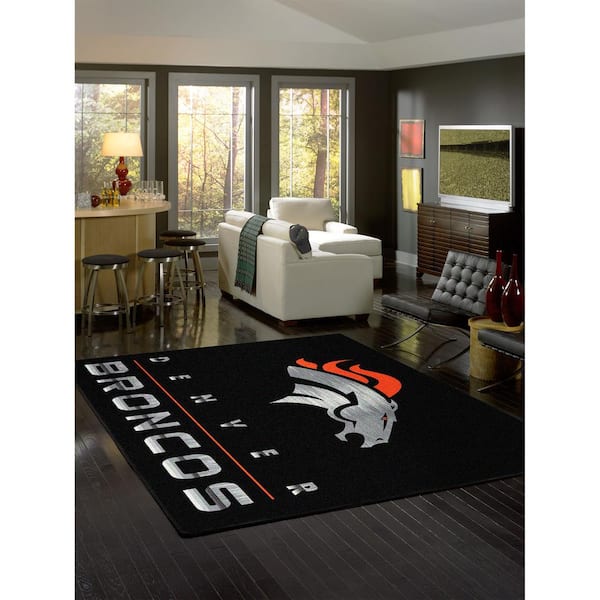 DENVER BRONCOS 6 ft. X 8 ft. CHROME RUG