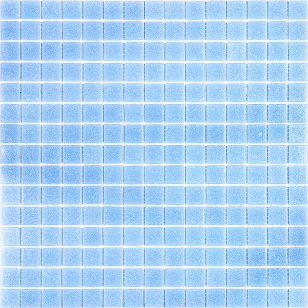 Apollo Tile Dune 4" x 6" Glossy Maximum Blue Glass Mosaic Uniform square Wall and Floor Sample Tile (0.13 sq. ft./Piece) (1-Pack)