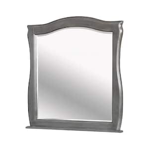 Large Rectangle Gray Beveled Glass Classic Mirror (41.5 in. H x 40 in. W)