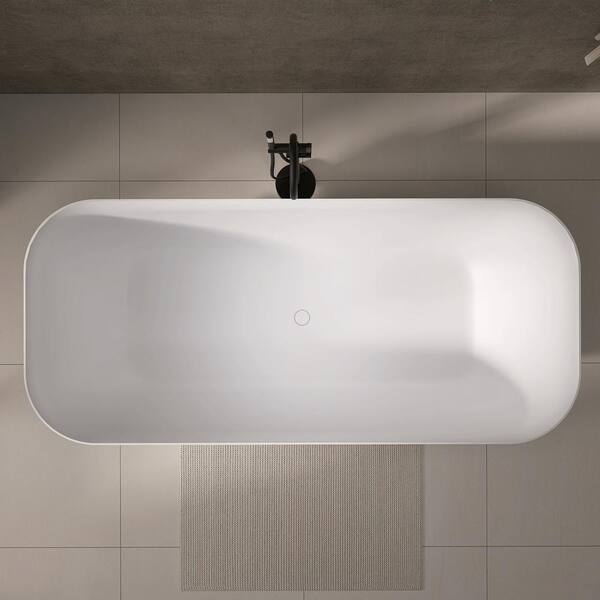 Zeafive Duf 63 in. x 29.5 in. Solid Surface Stone Resin Flat