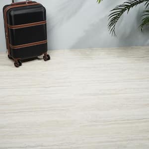 Duren Riverstone Espresso 28MIL x 18 in. W x 36 in. L Glue Down Waterproof Luxury Vinyl Plank Flooring (36 sqft/case)