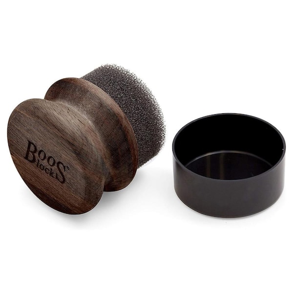 JOHN BOOS Butcher Block Oil Cream Applicator for Wooden Surfaces, Walnut Wood