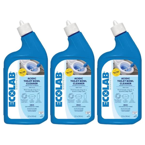 32 oz. Acidic Toilet Bowl Cleaner and Limescale Remover for Bathroom Toilets and Urinals (3-Pack)