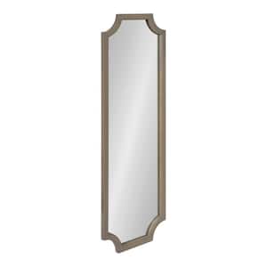 Hogan 48.00 in. H x 16.00 in. W Rectangle Wood Framed Gray Mirror
