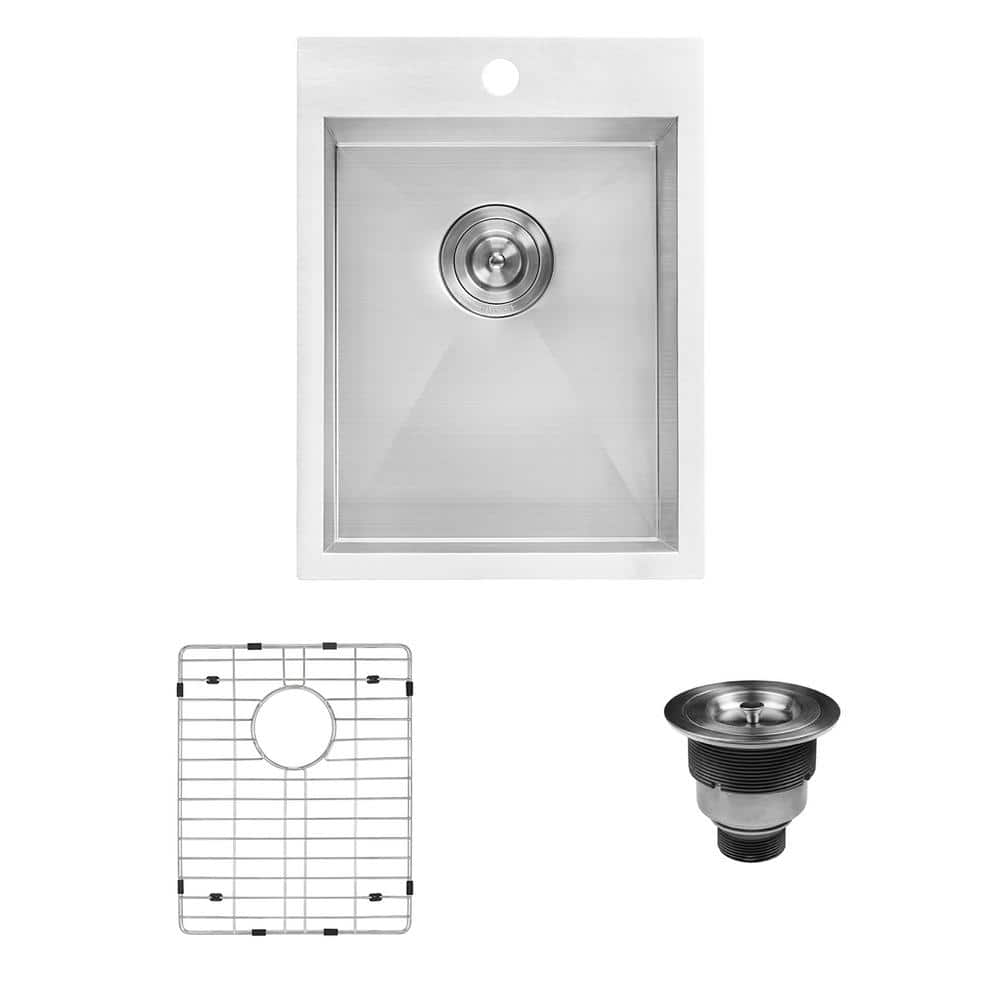 Ruvati Tirana 16 Gauge Stainless Steel 15 in. x 20 in. 1Hole Dropin