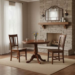 Espresso Solid Wood Dining Table