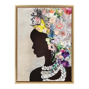 "Sylvie Natural Woman" by Nikki Chu 1-Piece Framed Canvas People Art Print 24.00 in. x 18.00 in.