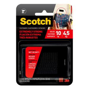 1 in. x 3 in. Black Extreme Fasteners (2-Sets per Pack)