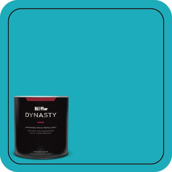 BEHR DYNASTY 1 qt. #P470-5 Placid Sea Matte Interior Stain-Blocking Paint and Primer