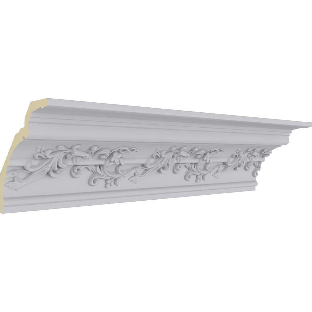 Hampton 94.5" White Polyurethane Crown Moulding