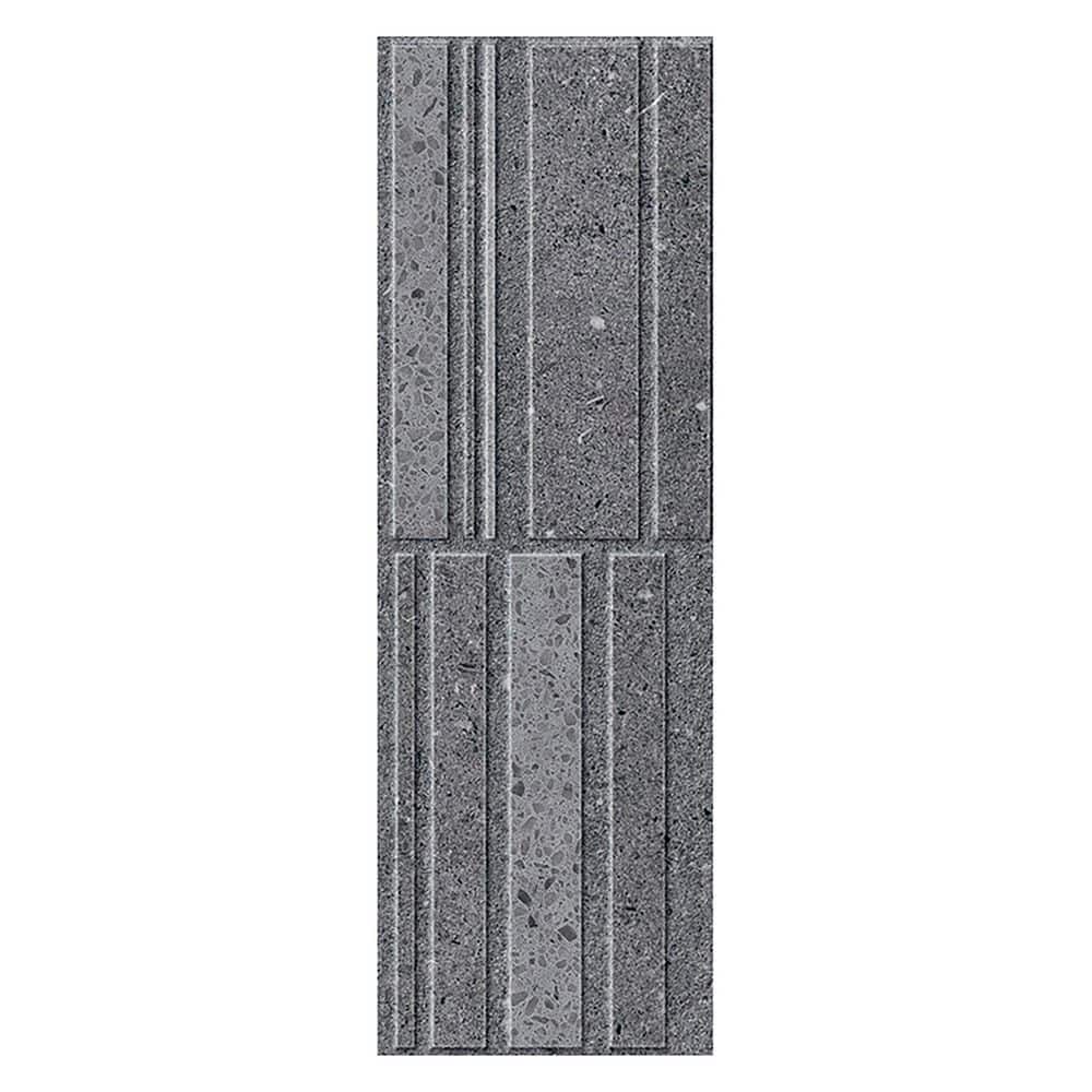 Spanish Silis Deco Black 4 in. x 12 in. Matte 3D Textured Terrazzo Porcelain Wall Tile Sample price history on PriceWatchPro