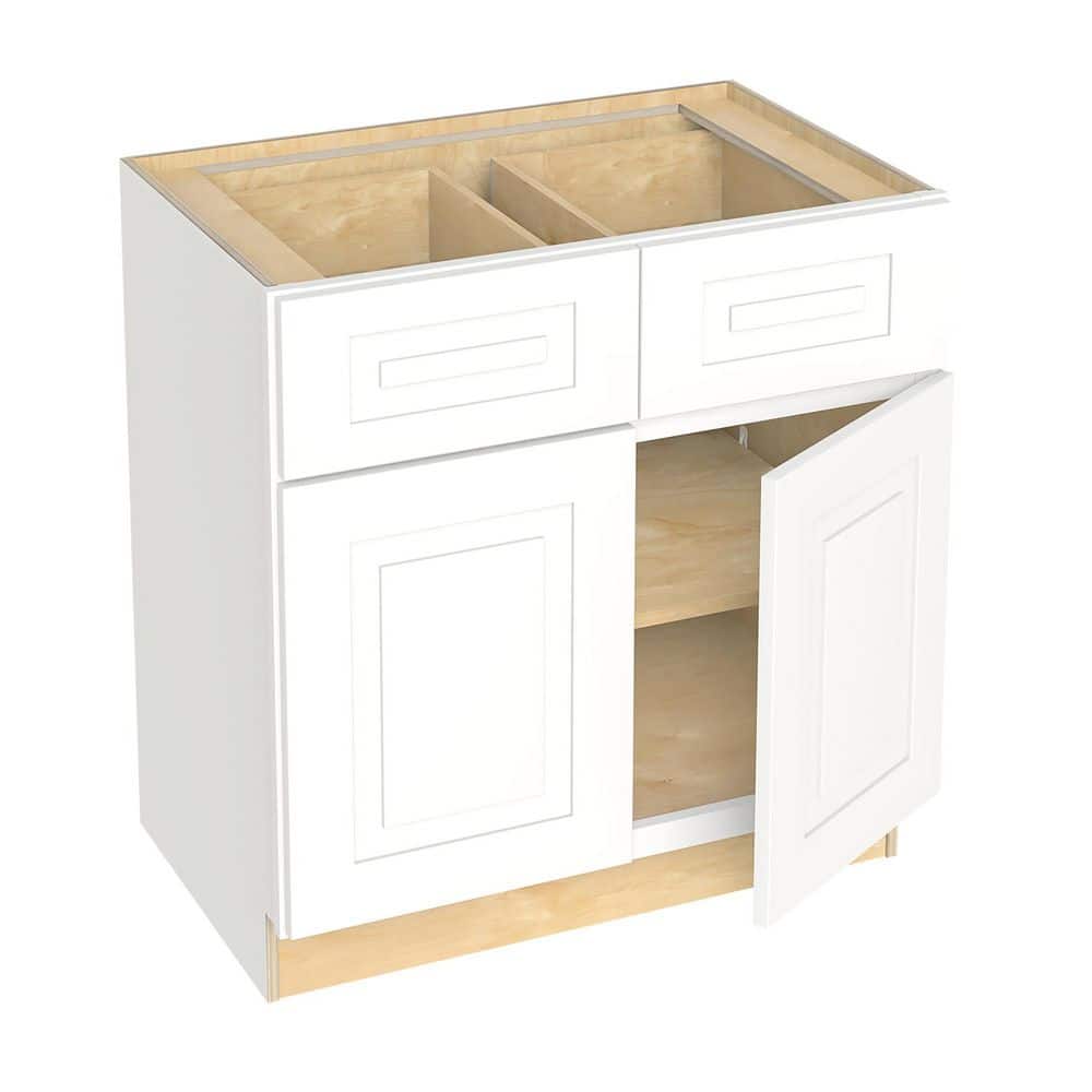 Grayson Pacific White Painted Plywood Shaker Assembled Bath Cabinet Soft Close 33 in W x 21 in D x 34.5 in H price history on PriceWatchPro