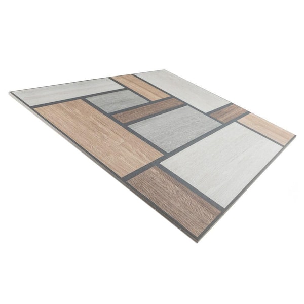Llama Mondrian 25-5/8 in. x 25-5/8 in. Porcelain Floor and Wall Tile (13.83 sq. ft./Case)