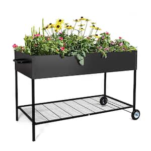 50 in. x 26 in. x 31 in. Movable Metal Raised Garden Bed with Legs